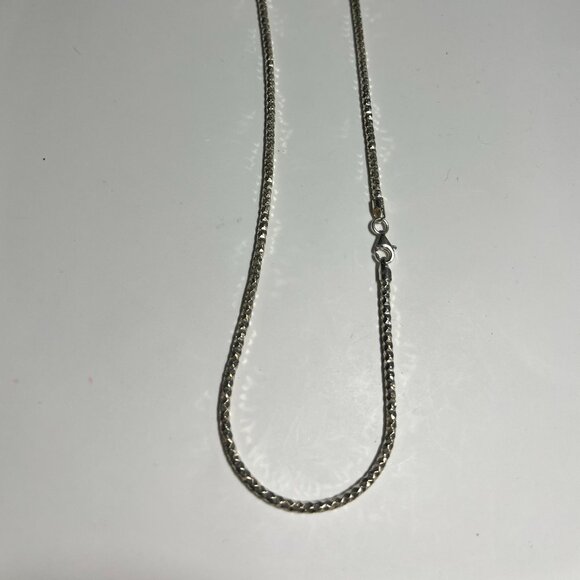18 3/16th" Italian Sterling Silver Necklace - Picture 3 of 7